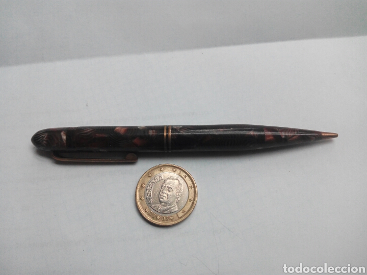Escriban&iacute;a: Portaminas de celuloide y metal - Foto 2