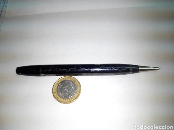 Escriban&iacute;a: Portaminas de celuloide y metal - Foto 1