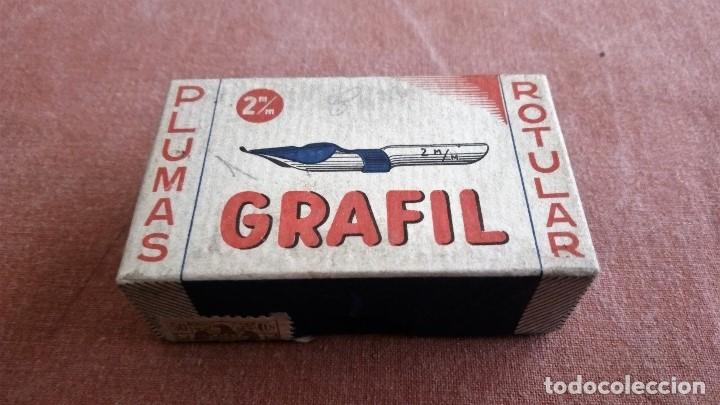 Escriban&iacute;a: CAJA PLUMAS ROTULAR GRAFIL - 2 M/M - Foto 1