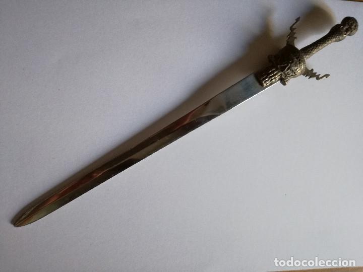 Escriban&iacute;a: ESPADA ABRECARTAS TERMINATOR - FABRICADA EN METAL - Foto 2