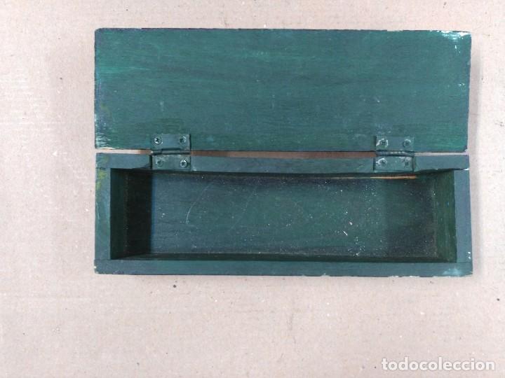 Escriban&iacute;a: PLUMIER EN MADERA PINTADA A MANO - Foto 6