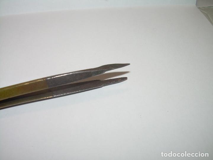 Escriban&iacute;a: ANTIGUO COMPAS DE BRONCE Y ACERO. - Foto 4