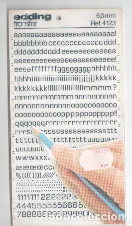 Escriban&iacute;a: Letras edding transfer 5,0 mm - Foto 1