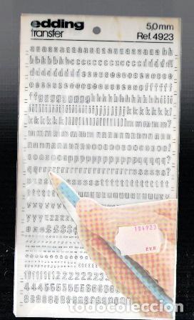 Escriban&iacute;a: Letras edding transfer 5,0 mm Ref 4923 - Foto 1