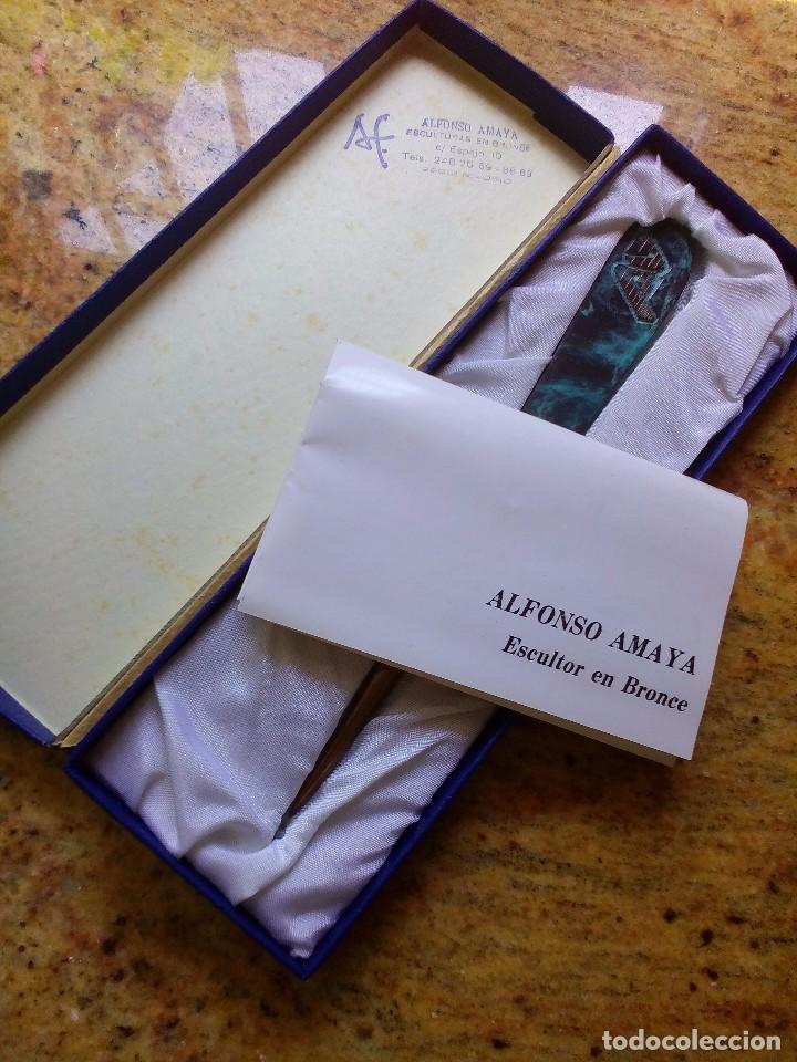 Escriban&iacute;a: Abrecartas de bronce del escultor Alfonso Amaya - Foto 12