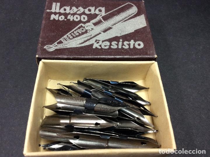 Escriban&iacute;a: Caja 28 plumillas Massag resisto - Foto 1