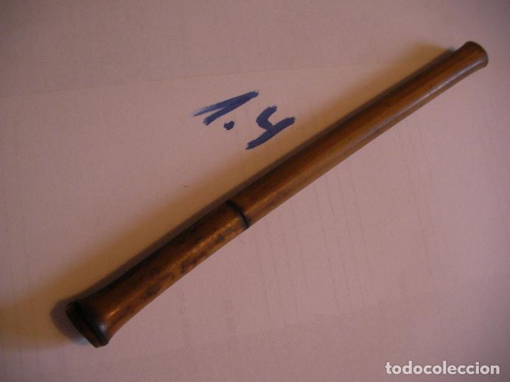 Escriban&iacute;a: ANTIGUA PLUMA BAMBU ARTESANAL - Foto 2