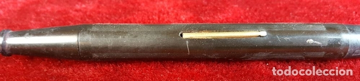 Escriban&iacute;a: TINTERO DE CRISTAL Y PLUMA DE RESINA. CIRCA 1960. - Foto 8
