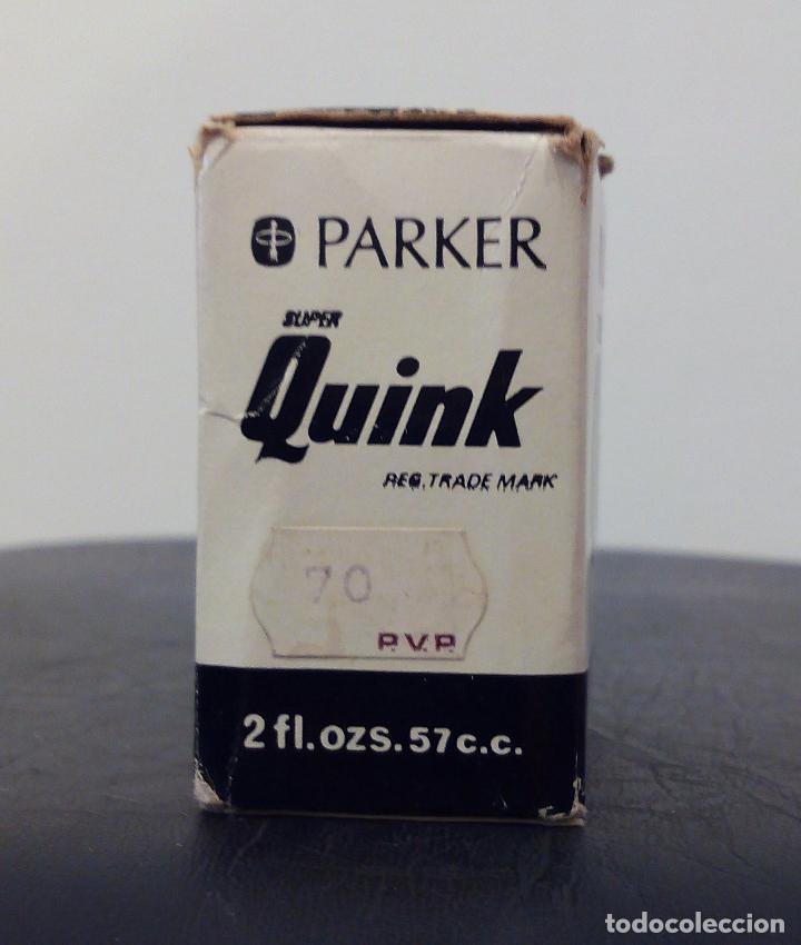 Escriban&iacute;a: TINTERO PARKER SUPER QUINK - PERMANENT BLACK INK - CON TINTA EN SU INTERIOR. - Foto 11
