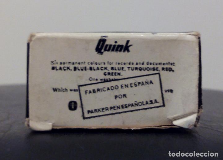 Escriban&iacute;a: TINTERO PARKER SUPER QUINK - PERMANENT BLACK INK - CON TINTA EN SU INTERIOR. - Foto 13
