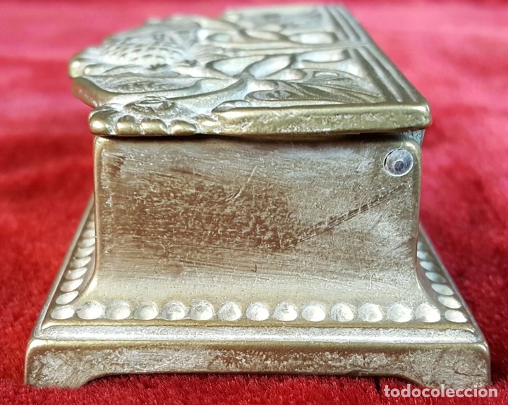 Escriban&iacute;a: TINTERO DE SOBREMESA EN BRONCE. PRINCIPIOS SIGLO XX. - Foto 5