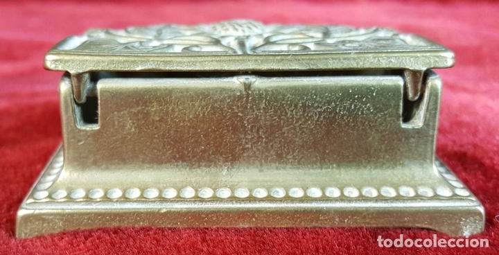Escriban&iacute;a: TINTERO DE SOBREMESA EN BRONCE. PRINCIPIOS SIGLO XX. - Foto 6