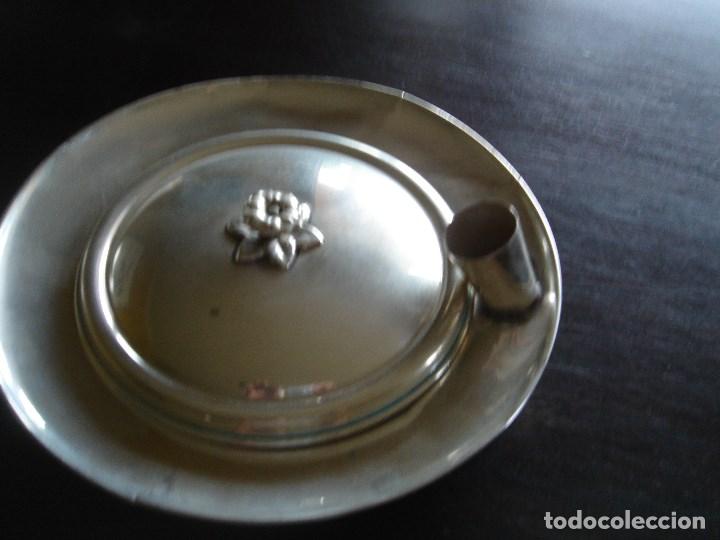 Escriban&iacute;a: muy antiguo tintero de escribano - Foto 5