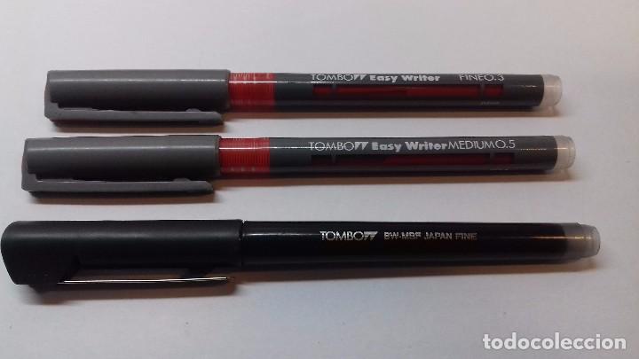 Escriban&iacute;a: 3 ESTILOGRAFOS TOMBO BW BMF JAPAN - Foto 1