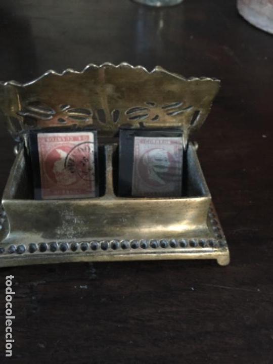 Escriban&iacute;a: Caja porta sellos de bronce - Foto 1