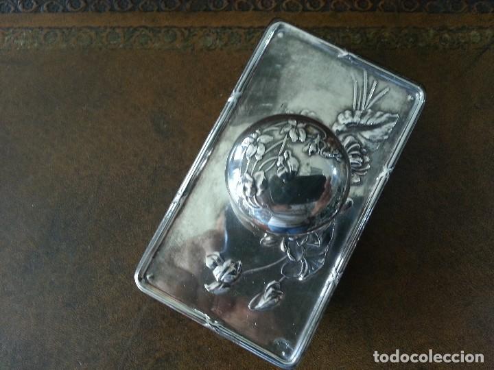 Escriban&iacute;a: TINTERO Y SECANTE PLATA - Foto 3