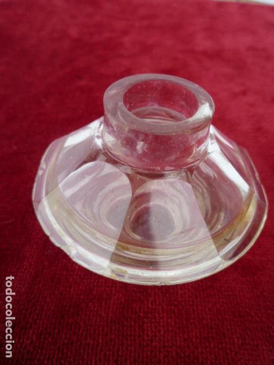 Escriban&iacute;a: TINTERO DE CRISTAL DE ROCA DE PRINCIPIOS DEL SIGLO PASADO - Foto 1