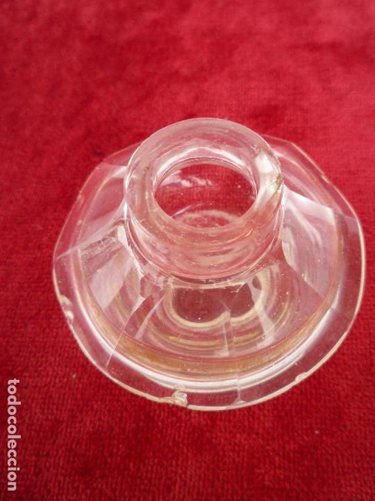 Escriban&iacute;a: TINTERO DE CRISTAL DE ROCA DE PRINCIPIOS DEL SIGLO PASADO - Foto 2
