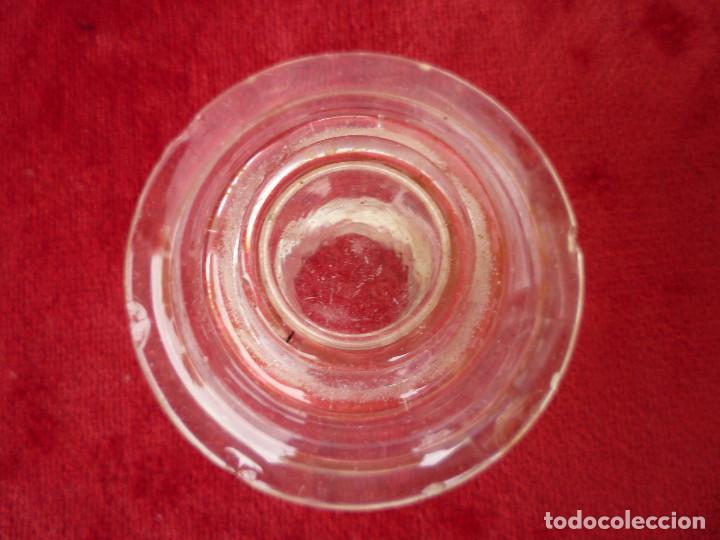 Escriban&iacute;a: TINTERO DE CRISTAL DE ROCA DE PRINCIPIOS DEL SIGLO PASADO - Foto 4