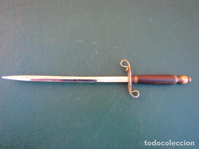 Escriban&iacute;a: Abrecartas en acero bronce y madera. Jap&oacute;n - Foto 1