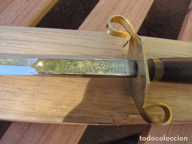 Escriban&iacute;a: Abrecartas en acero bronce y madera. Jap&oacute;n - Foto 2