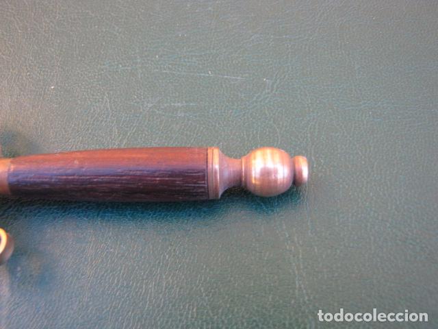 Escriban&iacute;a: Abrecartas en acero bronce y madera. Jap&oacute;n - Foto 5