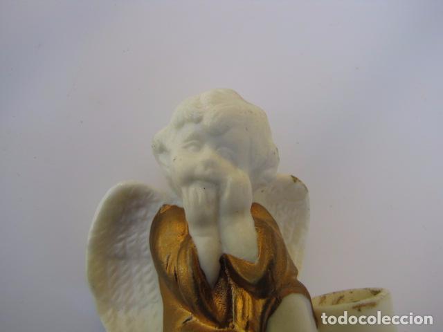 Escriban&iacute;a: Peque&ntilde;o tintero en biscuit. Angelito - Foto 3