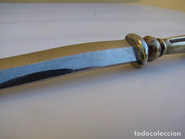 Escriban&iacute;a: Abrecartas en bronce y cromado - Foto 4