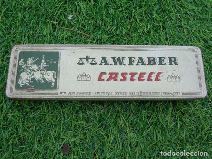 Outils d'&Eacute;criture: ANTIGUO BONITO ESTUCHE PLUMIER FABER CASTELL - CAJA METALICA O DE LATA