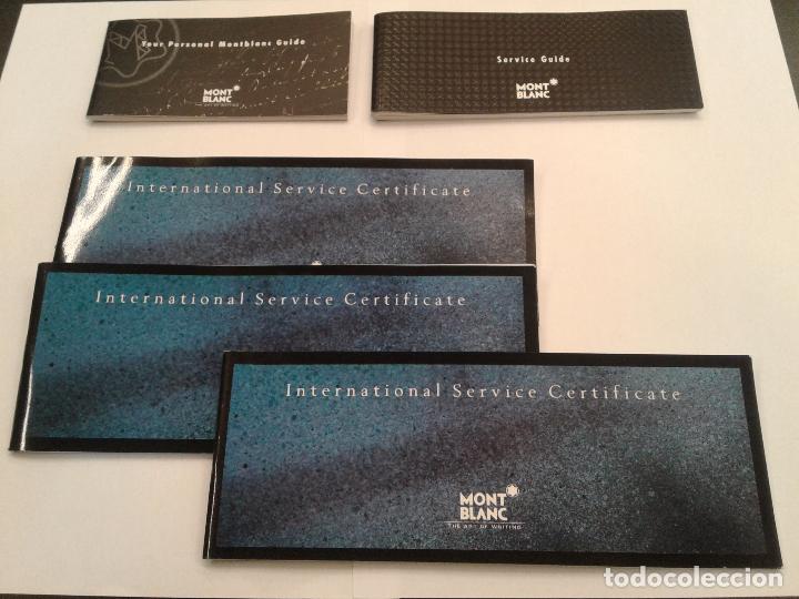 Escriban&iacute;a: Montblanc lote de certificado gu&iacute;a catalogo - Foto 2
