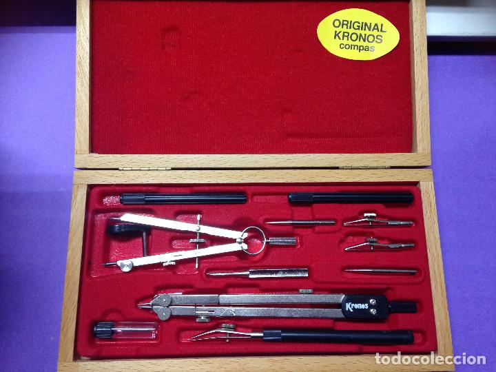Escriban&iacute;a: conjunto compas y accesorios marca kronos 510 - Foto 2