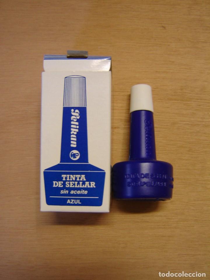 Escriban&iacute;a: Tinta para tamp&oacute;n Azul - Pelikan - Foto 1