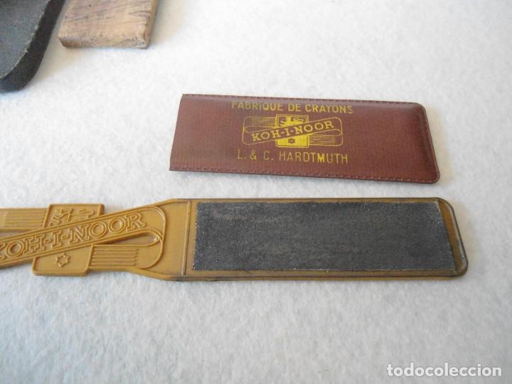 Escriban&iacute;a: LOTE DE ANTIGUOS AFILALAPICES DE MANO - Foto 11