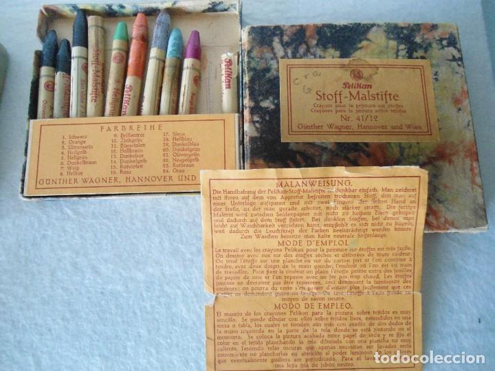 Escriban&iacute;a: LOTE ANTIGUAS CAJAS DE LAPICES DE CERA - Foto 6