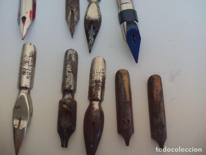 Escriban&iacute;a: LOTE DE 25 PLUMILLAS ANTIGUAS. - Foto 4