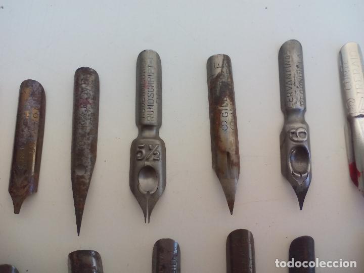 Escriban&iacute;a: LOTE DE 25 PLUMILLAS ANTIGUAS. - Foto 6
