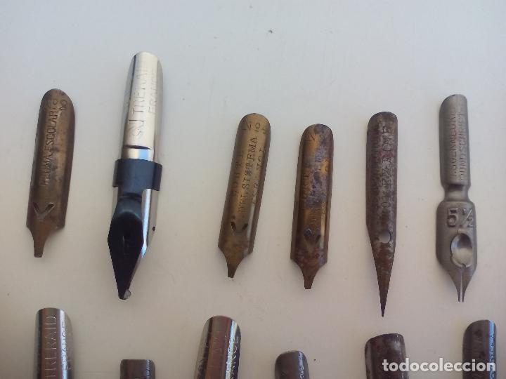 Escriban&iacute;a: LOTE DE 25 PLUMILLAS ANTIGUAS. - Foto 7