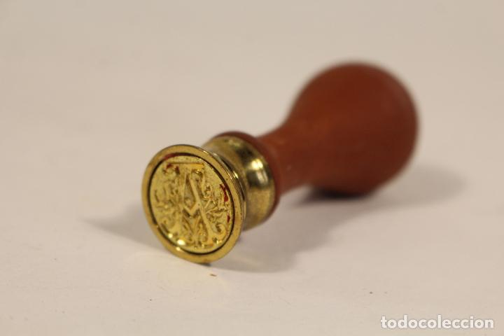 Escriban&iacute;a: tamp&oacute;n sello de cera con la letra a - Foto 1