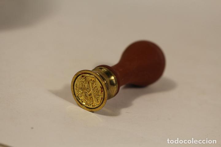 Escriban&iacute;a: tamp&oacute;n sello de cera con la letra a - Foto 5