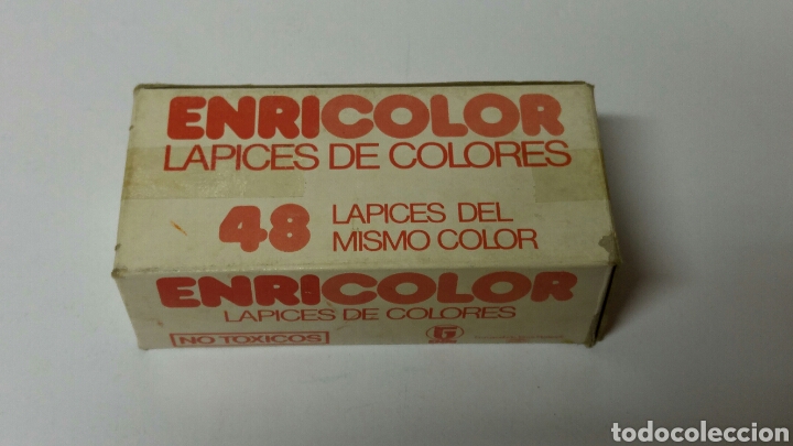 Escriban&iacute;a: 48 l&aacute;pices de color blanco ENRICOLOR a&ntilde;os 80 nuevo a estrenar