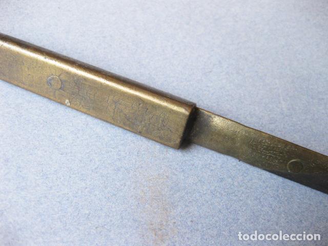 Escriban&iacute;a: ABRECARTAS DE BRONCE O LAT&Oacute;N MACIZO - Foto 2