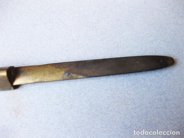 Escriban&iacute;a: ABRECARTAS DE BRONCE O LAT&Oacute;N MACIZO - Foto 3