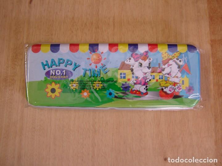 Escriban&iacute;a: Plumier met&aacute;lico escolar - Happy Time - Foto 1