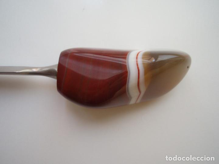 Escriban&iacute;a: ABRECARTAS CON MANGO DE PIEDRA DE &Aacute;GATA. - Foto 7