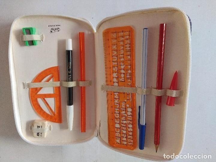Escriban&iacute;a: ESTUCHE/PLUMIER ESCOLAR A&Ntilde;OS 80/NUEVO!!!!! - Foto 2