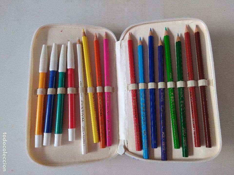 Escriban&iacute;a: ESTUCHE/PLUMIER ESCOLAR A&Ntilde;OS 80/NUEVO!!!!! - Foto 3