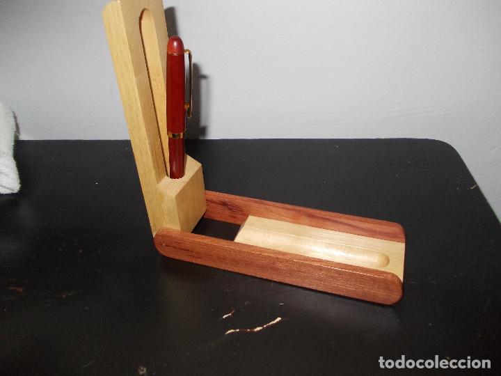 Escriban&iacute;a: boligrafo en cajita de madera - Foto 4