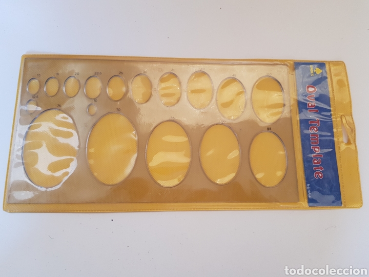 Escriban&iacute;a: Regla oval template - dibujo tecnico - car105 - Foto 1