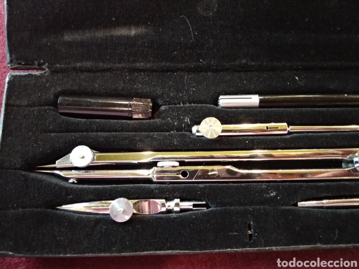 Escriban&iacute;a: Antiguo estuche caja de compas BOFA D406. - Foto 3