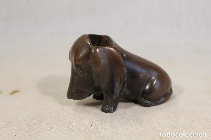 Escriban&iacute;a: tintero perro basset en bronce - Foto 1